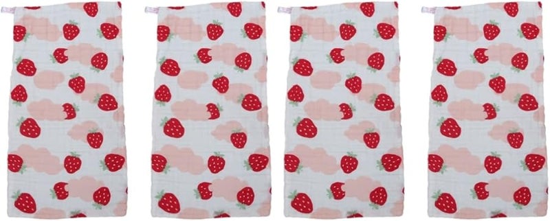 زيروديكو 4 قطع منشفة قطنية ناعمة من الشاش للأطفال - Image 1